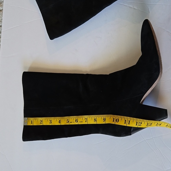 Veronica beard blondie black slip on slouchie heeled boots Size 8.5 - Picture 9 of 10